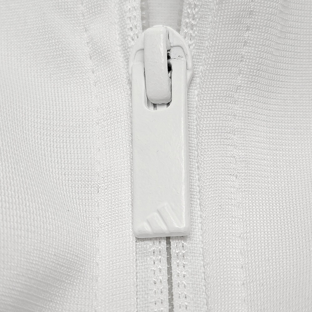 Adidas Mens XLT Big & Tall 3-Stripes Full Zip Track Jacket White Black JN6491 - Picture 5 of 16